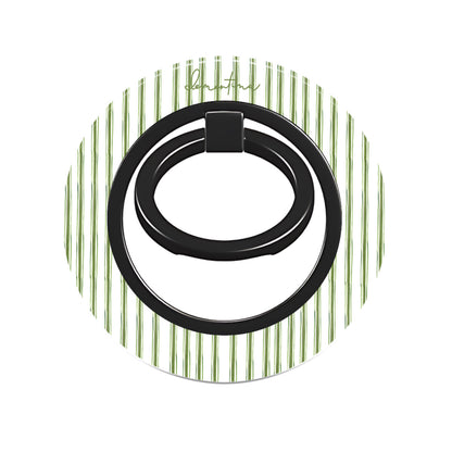 Green Stripes Ring Holder