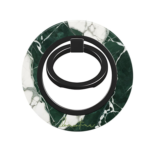 Green Marble Ring Holder