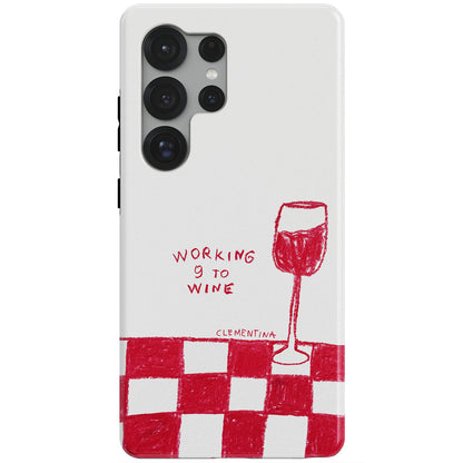 9 to Wine Magnetic Tough Phone Case