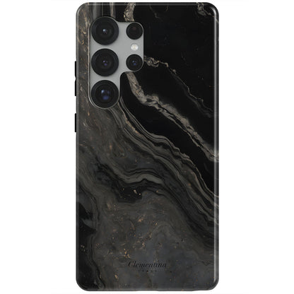 Black Marble Magnetic Tough Phone Case