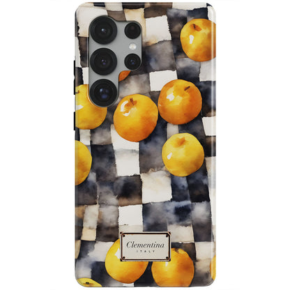 Gingham & Citrus Magnetic Tough Phone Case