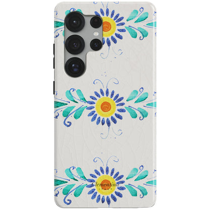 Majolica Flower Magnetic Tough Phone Case
