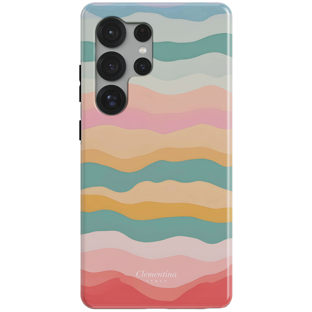 Rainbow Wave Magnetic Tough Phone Case