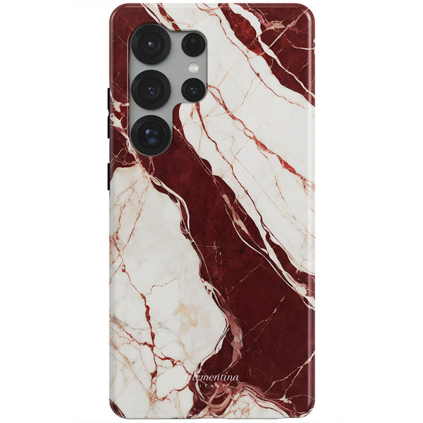 Burgundy Marble Snap Case