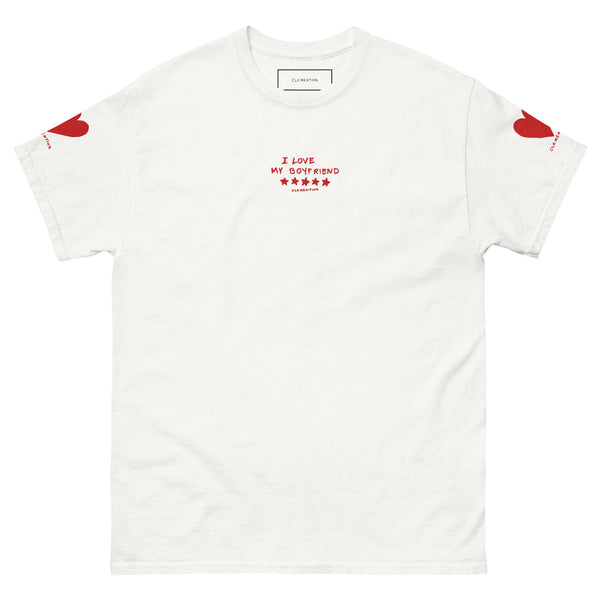 I love my Boyfriend Embroidered Unisex t-shirt