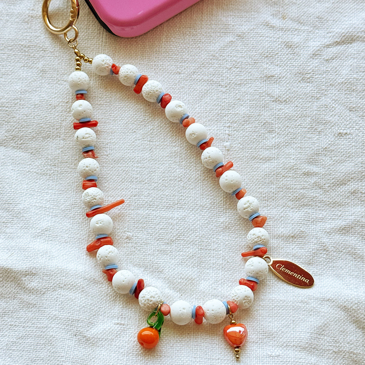 White Lava - Phone charm